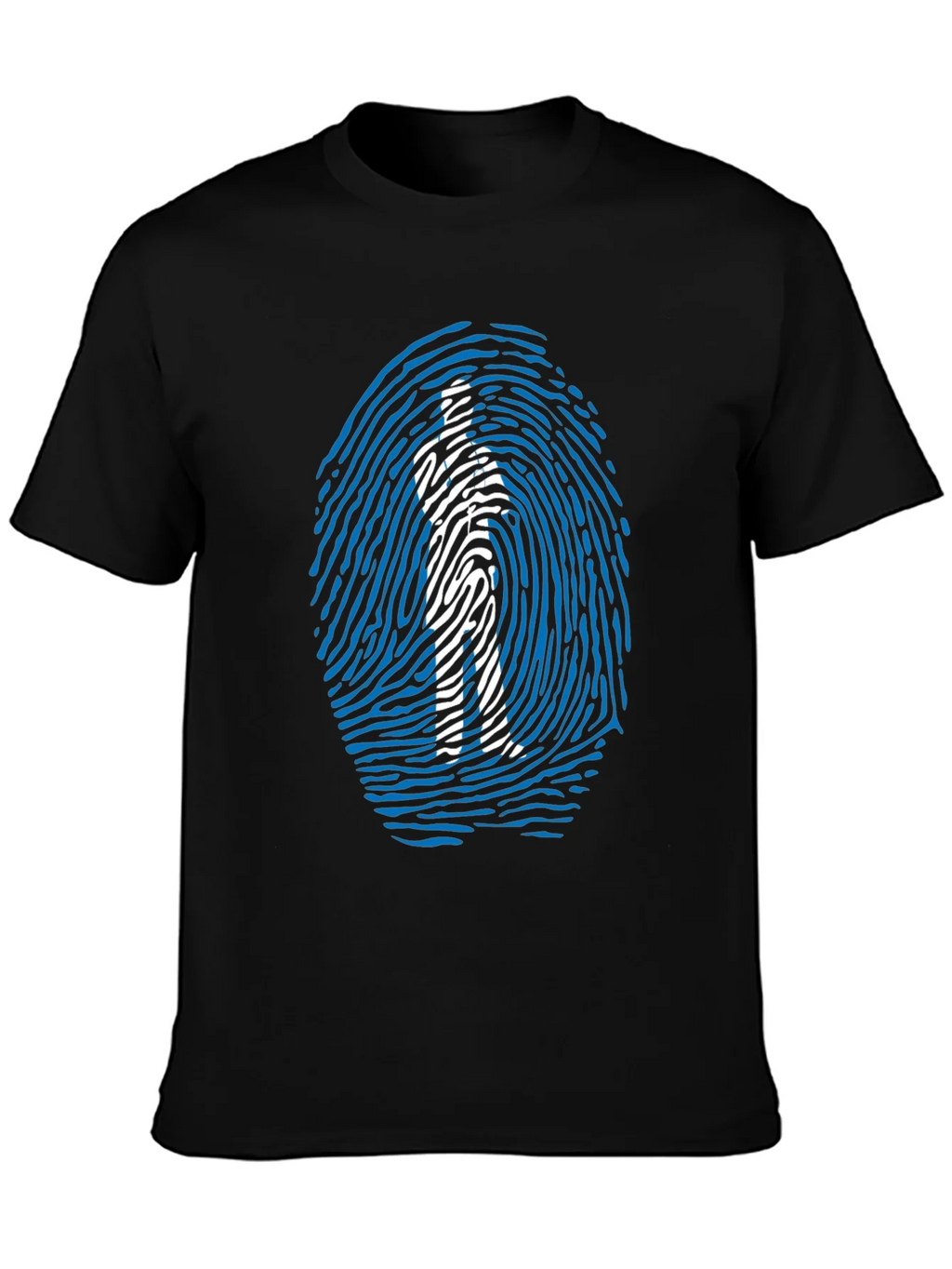 Fingerprint Man Graphic T-Shirt - Unique Design