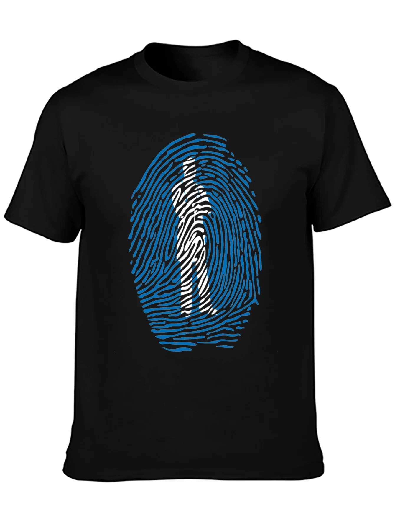 Fingerprint Man Graphic T-Shirt - Unique Design