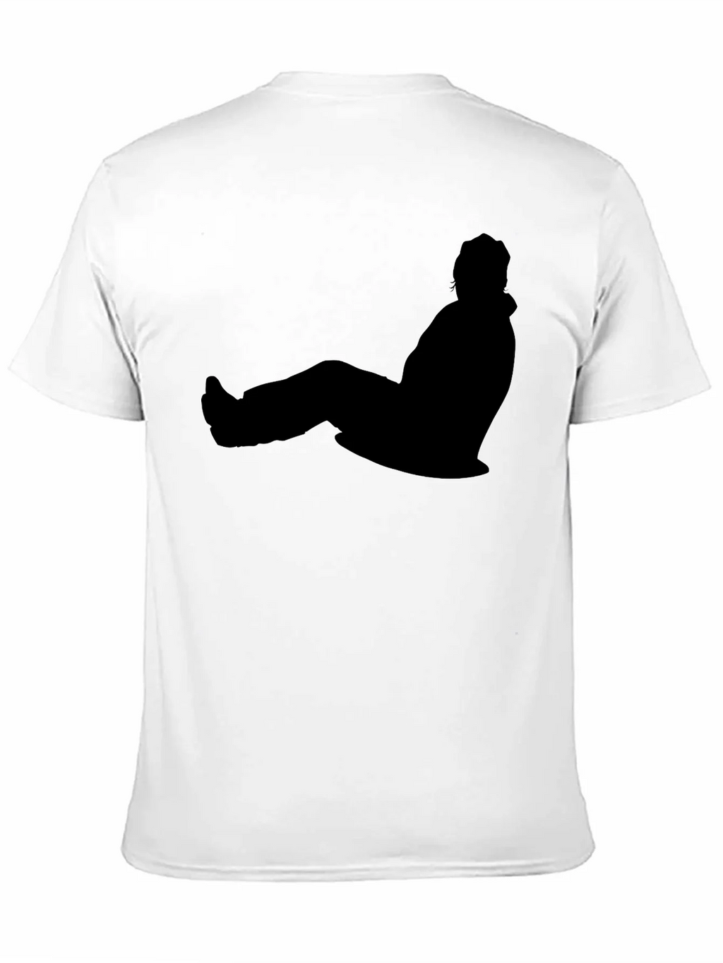 Chill Silhouette Graphic Tee - Black Cotton Comfort