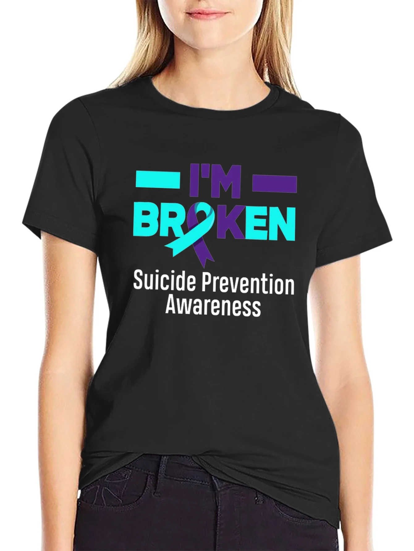 Suicide Prevention Awareness T-Shirt - Im Broken