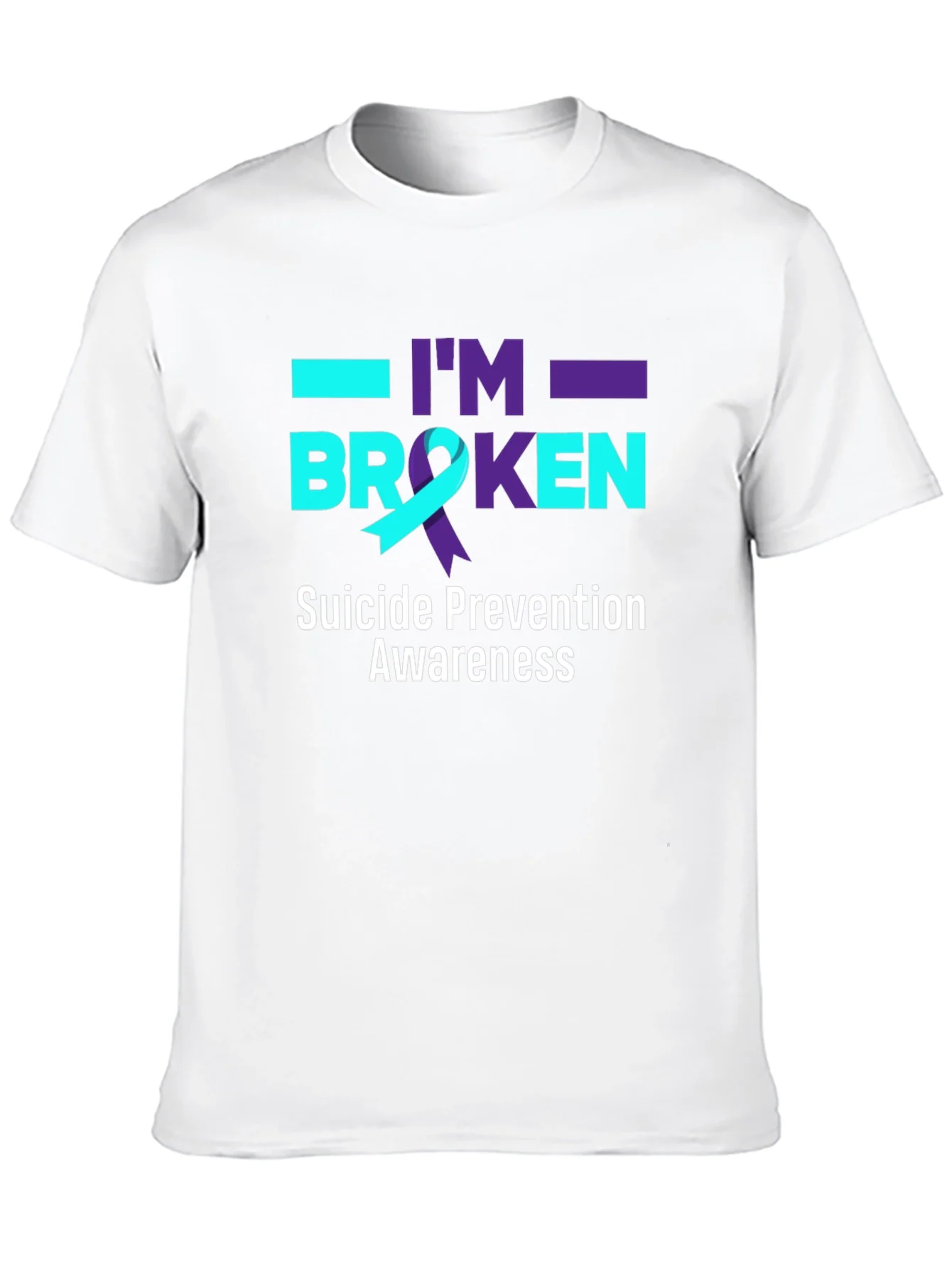 Suicide Prevention Awareness T-Shirt - Im Broken