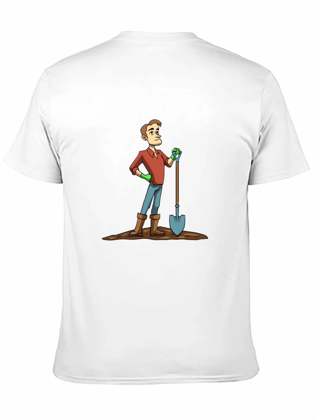 Gardener Cartoon Graphic T-Shirt