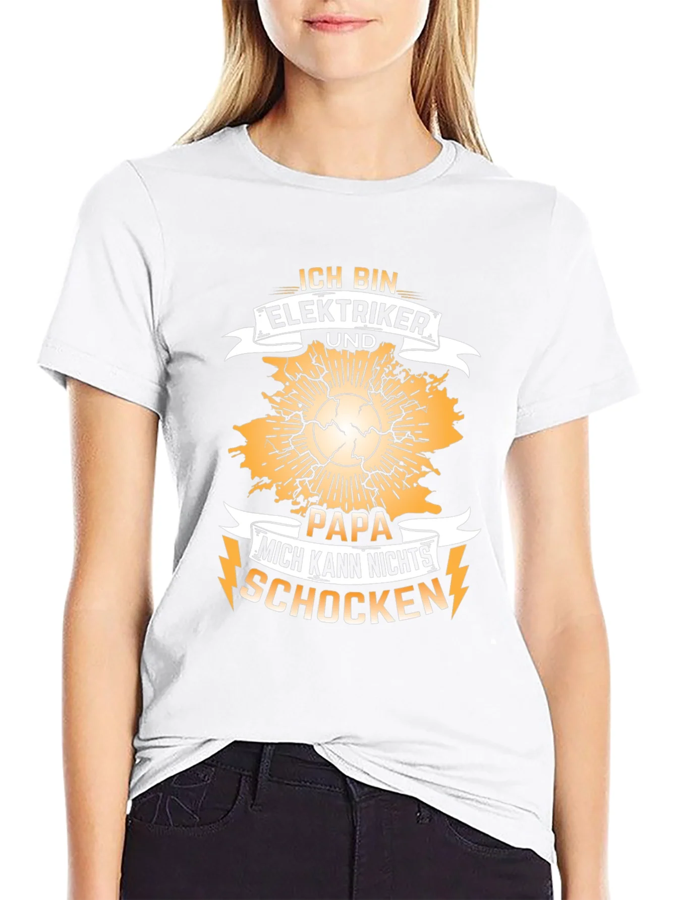 Electrician Dad T-Shirt - I Cant Be Shocked