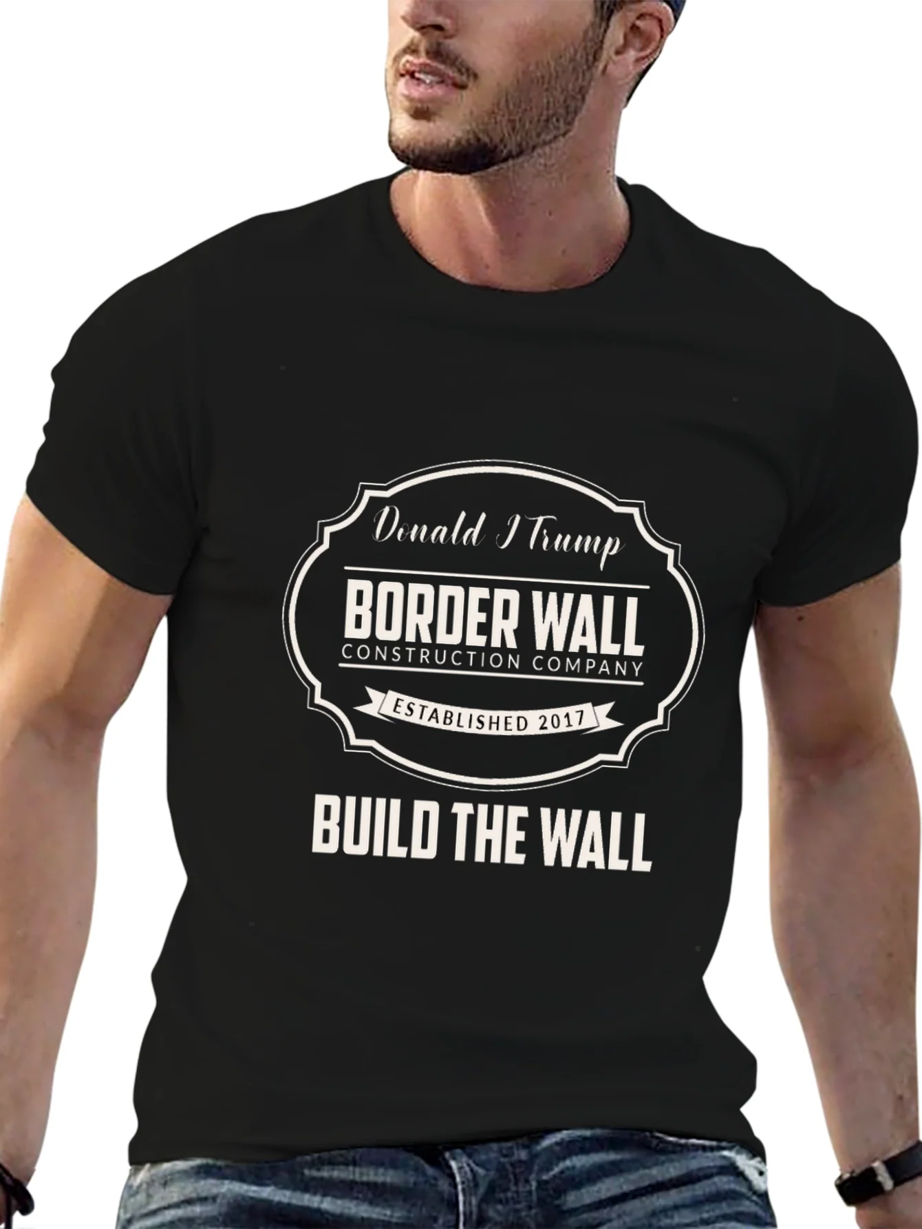 Donald Trump Border Wall Construction Company T-Shirt
