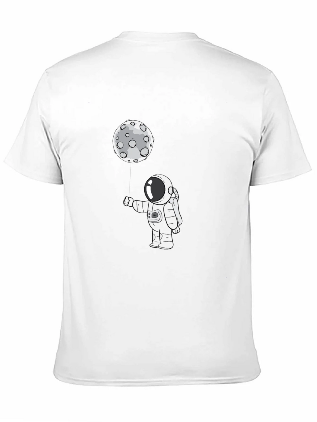 Astronaut Moon Balloon Graphic T-Shirt