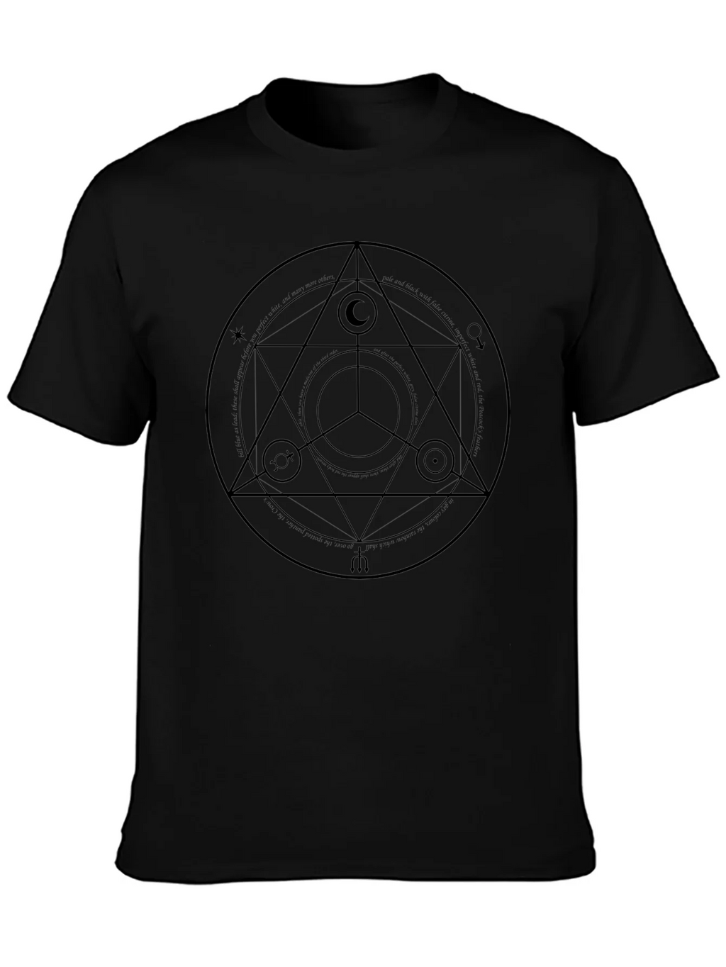 Symbolic Graphic Tee - Black Unisex Shirt