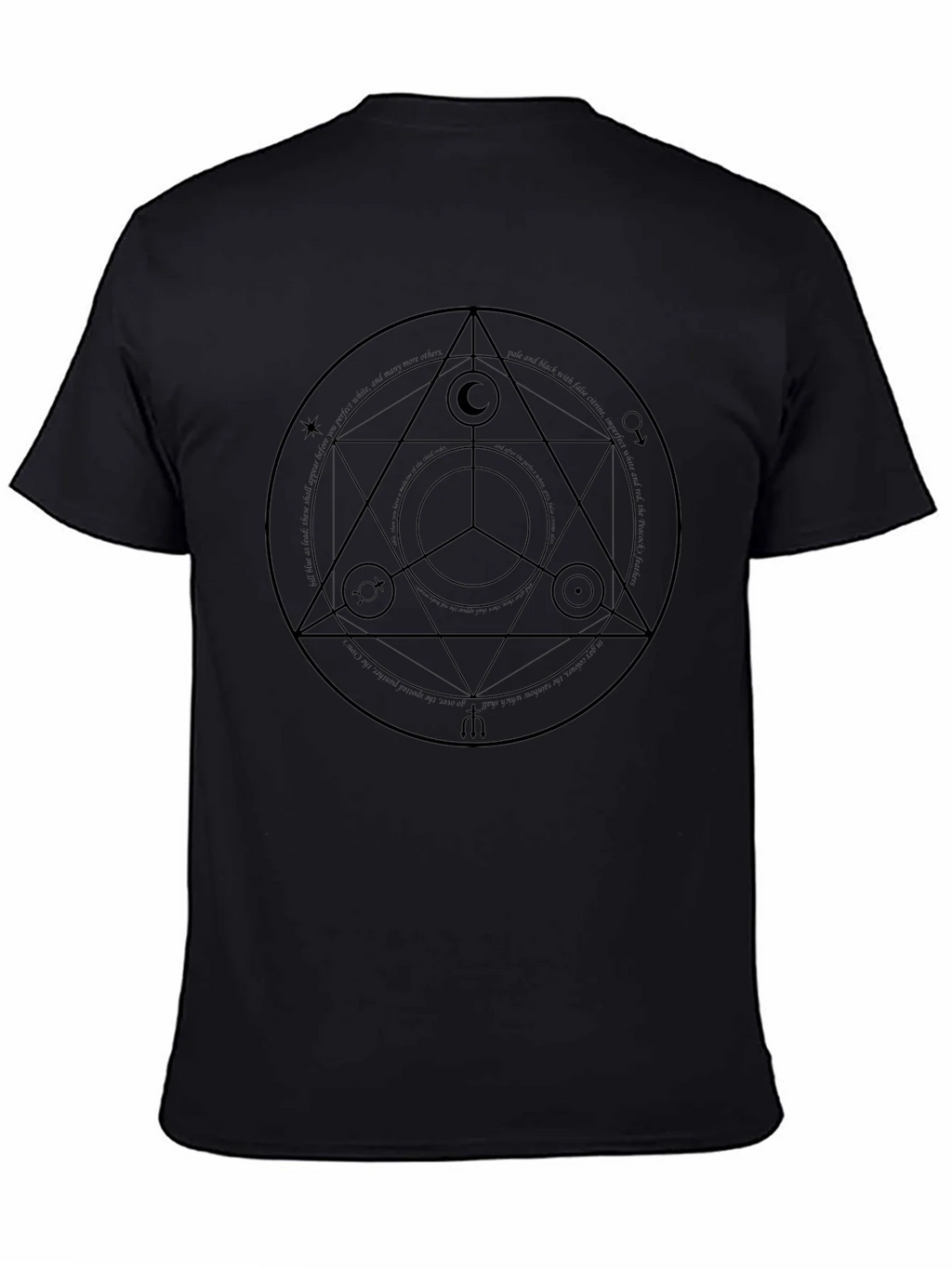 Symbolic Graphic Tee - Black Unisex Shirt