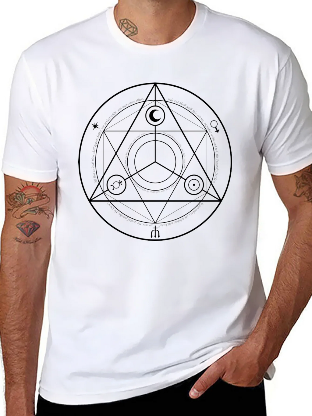 Symbolic Graphic Tee - Black Unisex Shirt