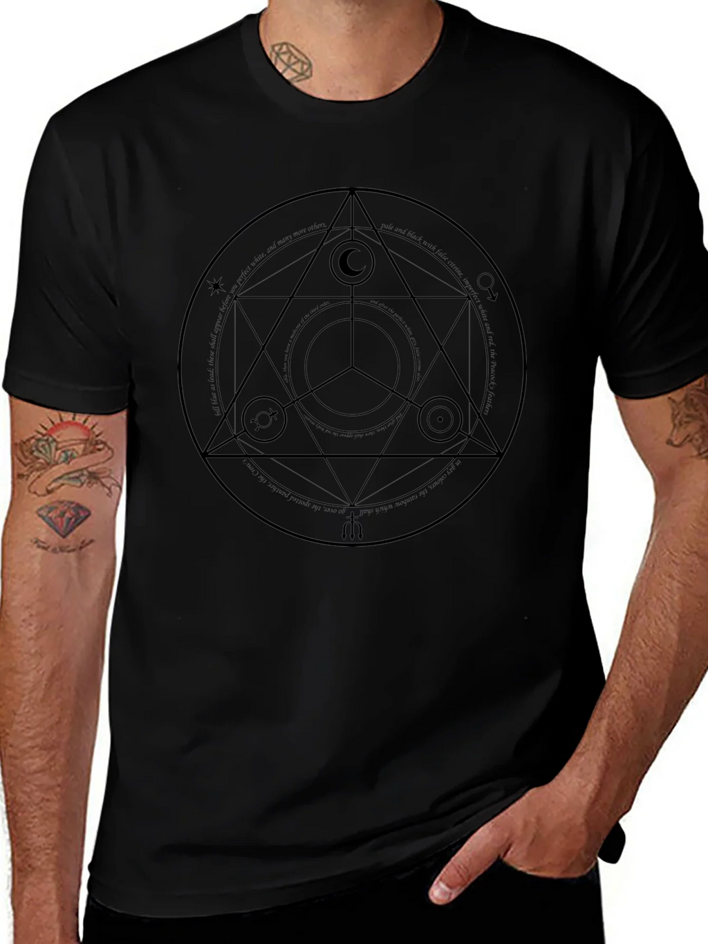 Symbolic Graphic Tee - Black Unisex Shirt
