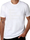 Eat Sleep Play Guitar Repeat Black T-Shirt