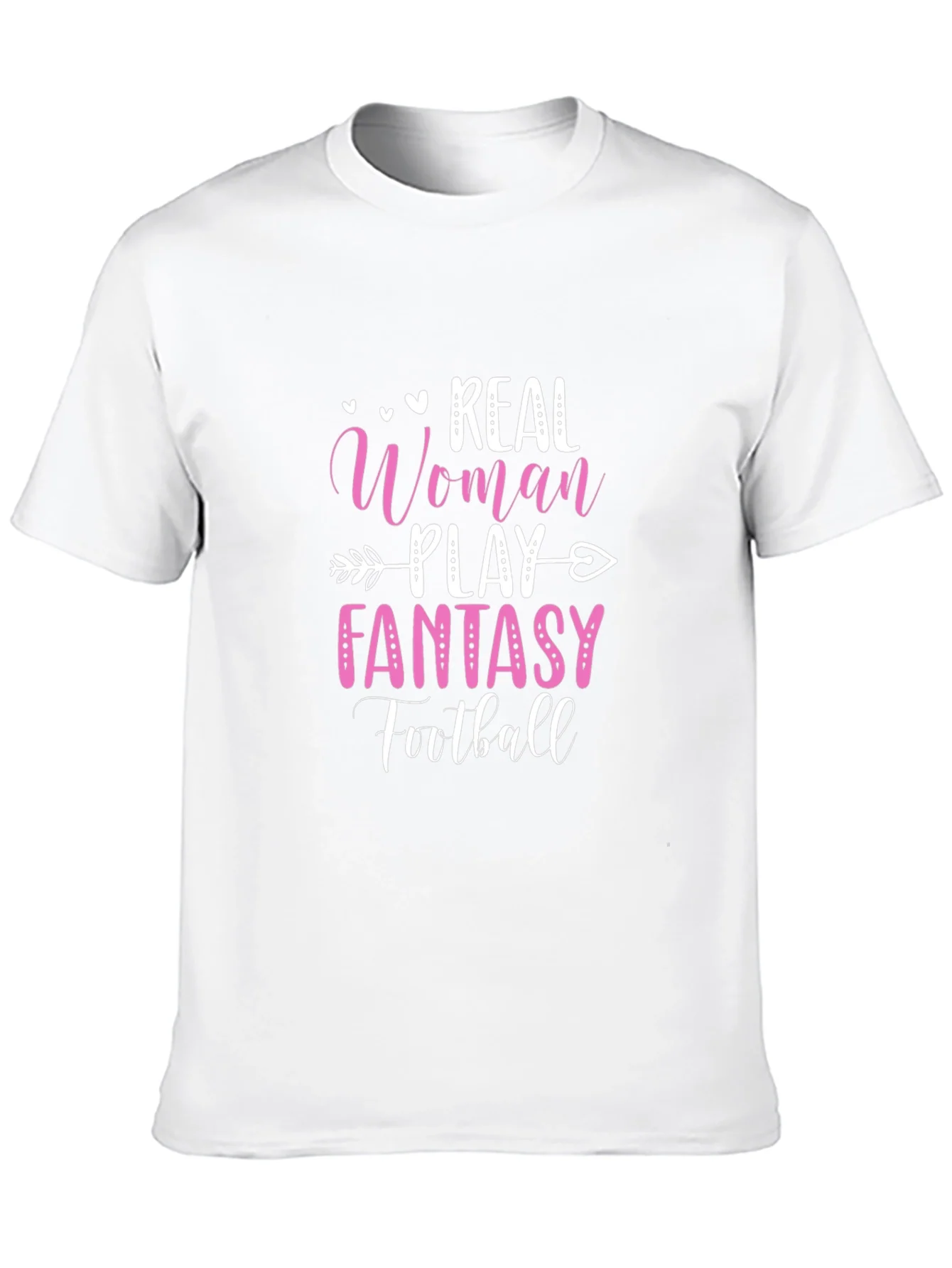 Real Woman Play Fantasy Football Graphic Tee