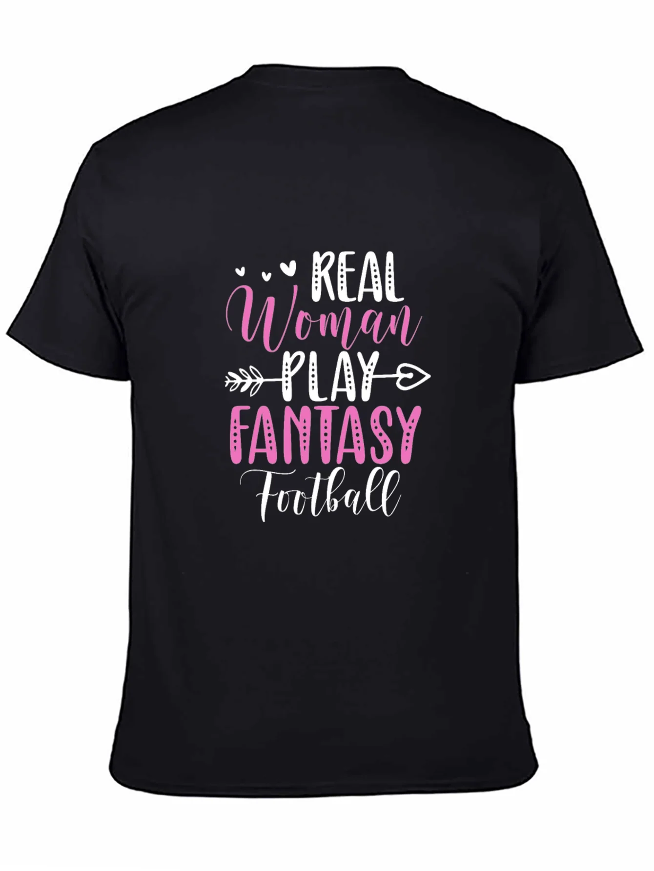 Real Woman Play Fantasy Football Graphic Tee