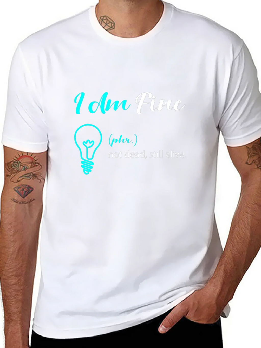 I Am Fine Graphic Tee - Humor T-Shirt