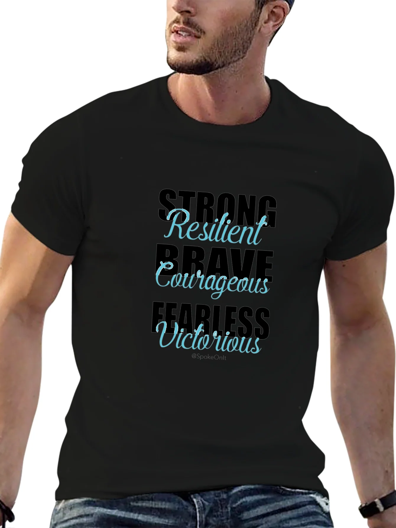 Resilient Graphic Tee - Motivational Black T-Shirt