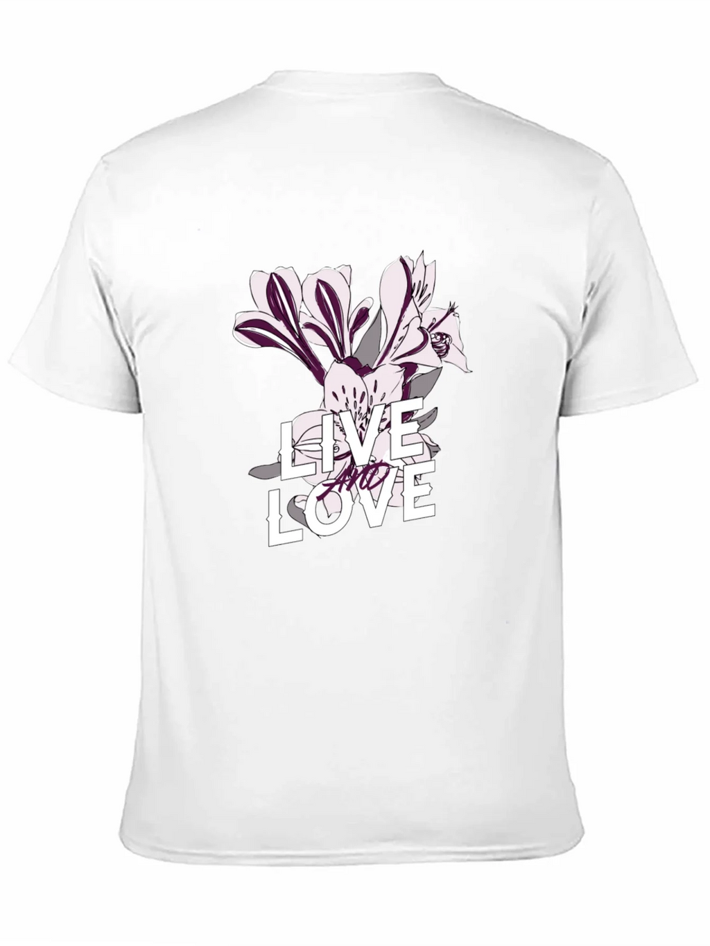 Live and Love Graphic Tee - Black Casual T-Shirt