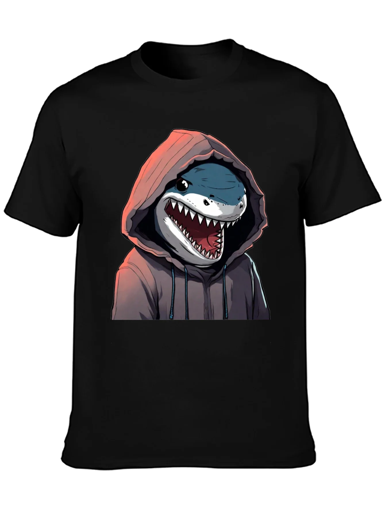 Shark Hoodie Graphic T-Shirt - Unique Design