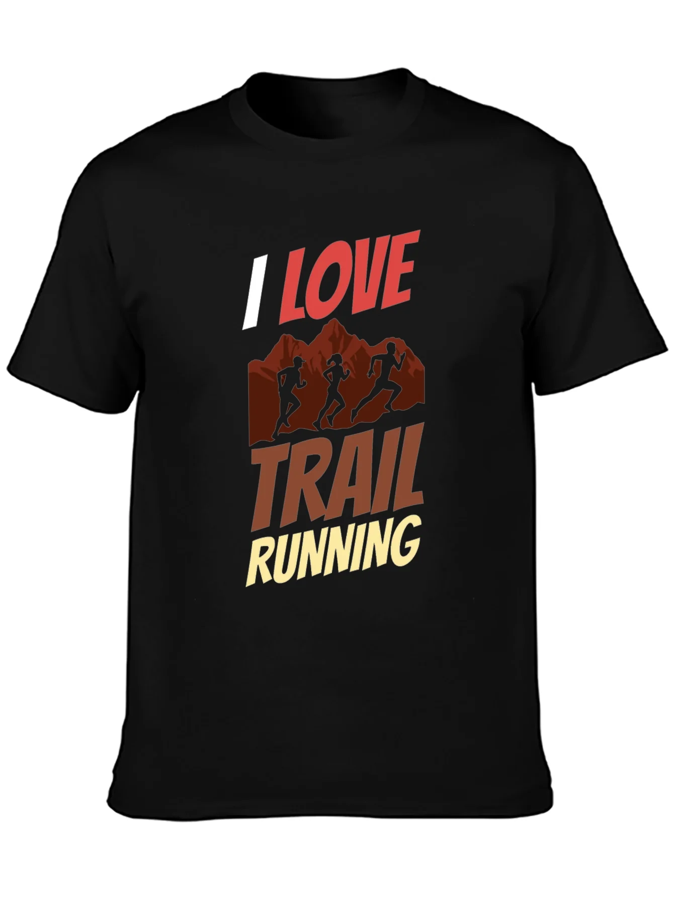 I Love Trail Running Graphic Tee - Active Wear