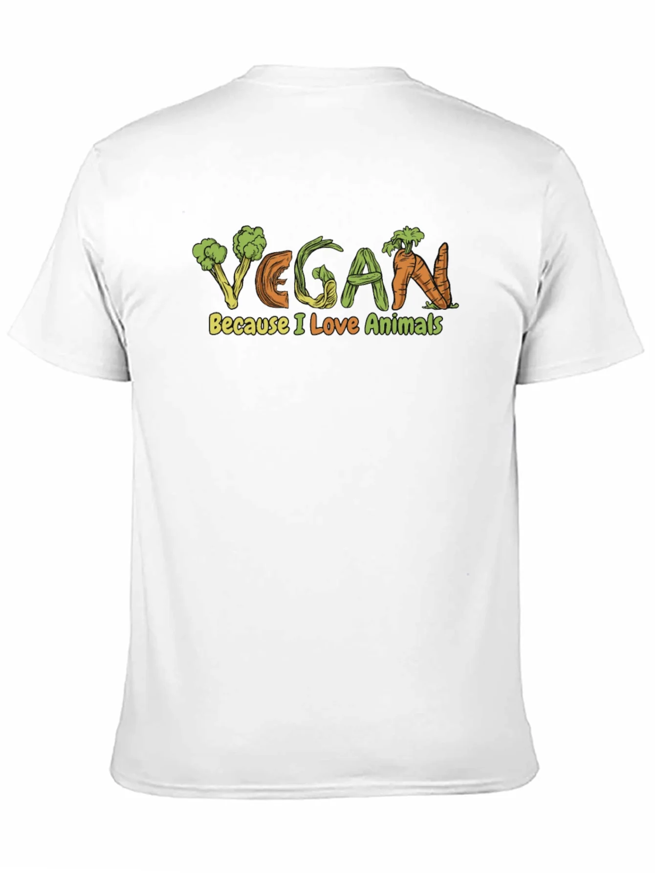 Vegan Because I Love Animals Graphic T-Shirt