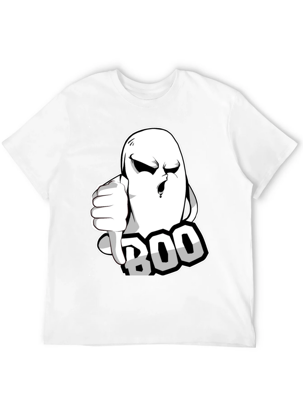Boo! Ghost Graphic T-Shirt - Halloween Spooktacular