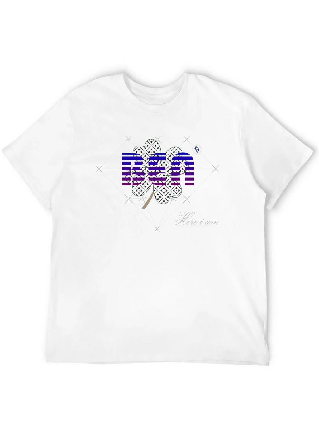 Black Graphic T-Shirt with BEA & Shamrock Design