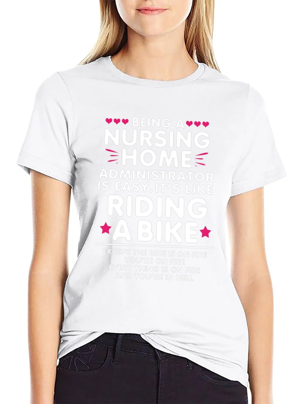 Nursing Home Administrator Riding a Bike T-Shirt