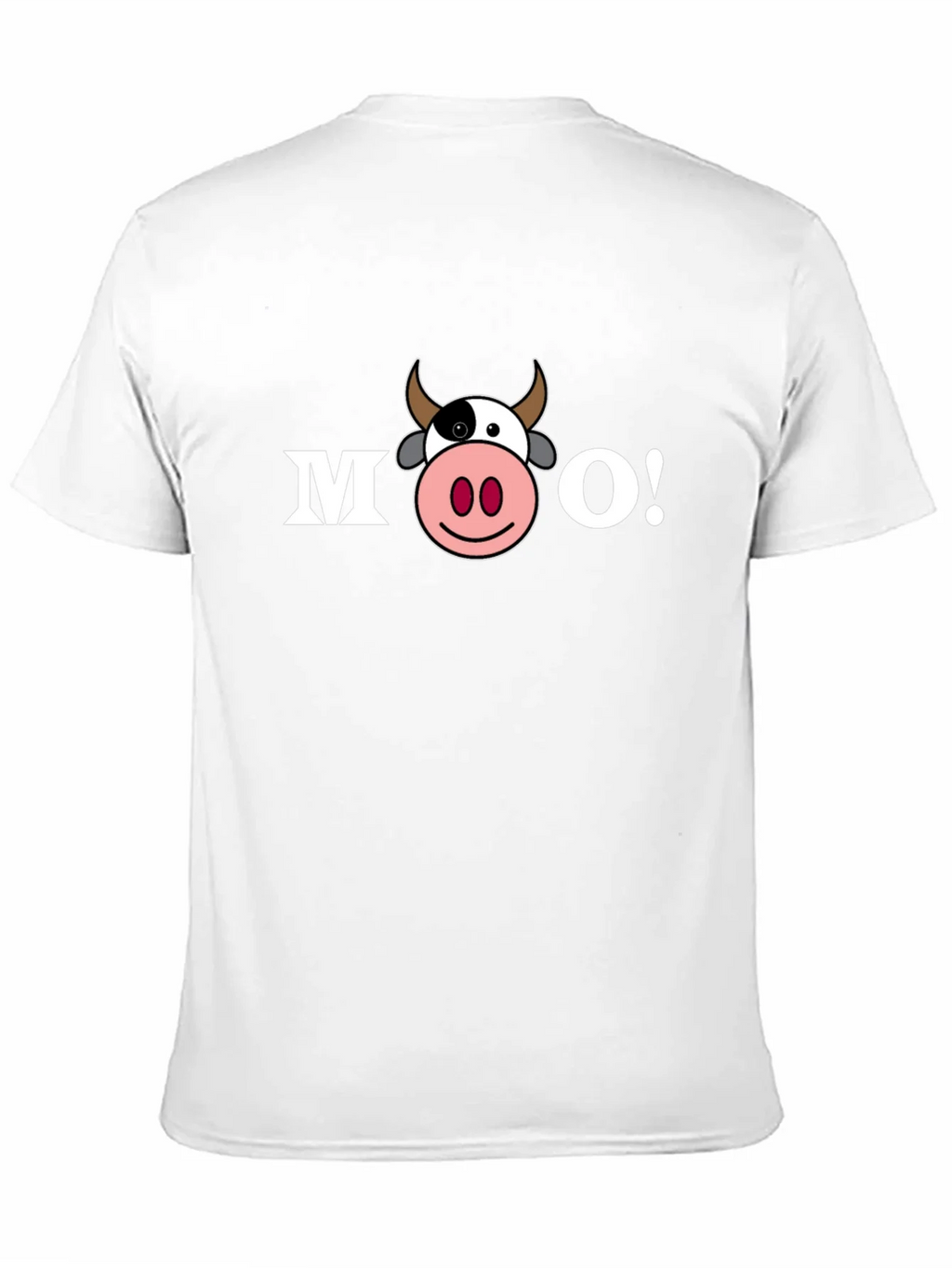 Funny Cartoon Cow MOO! T-Shirt - Black