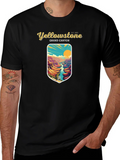 Yellowstone Grand Canyon Black Graphic T-Shirt