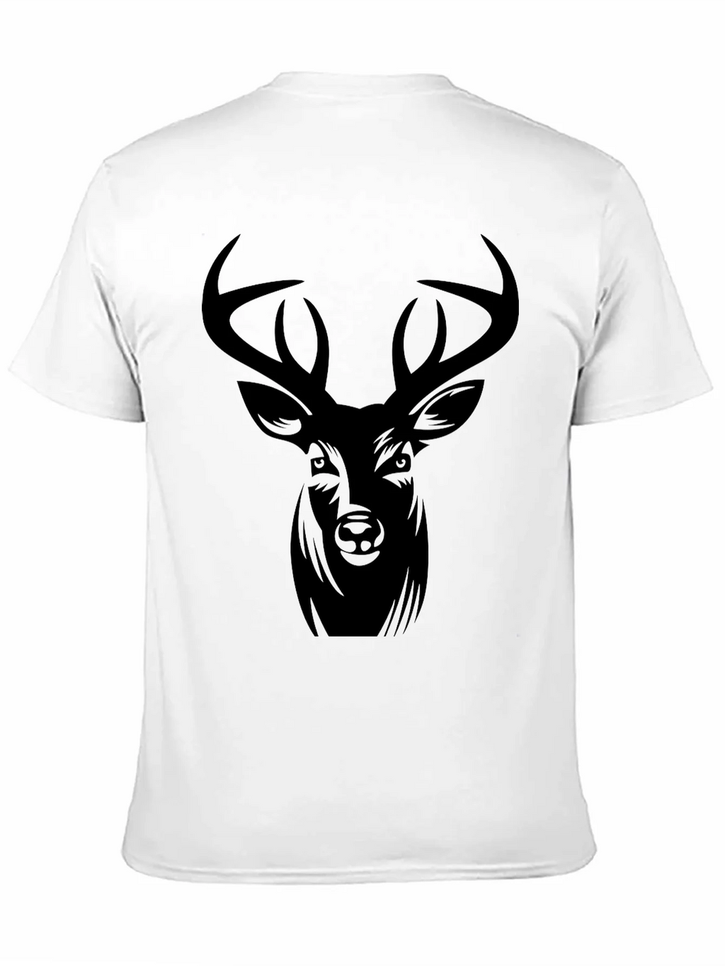 Black Deer Graphic Tee - Mens Casual T-Shirt