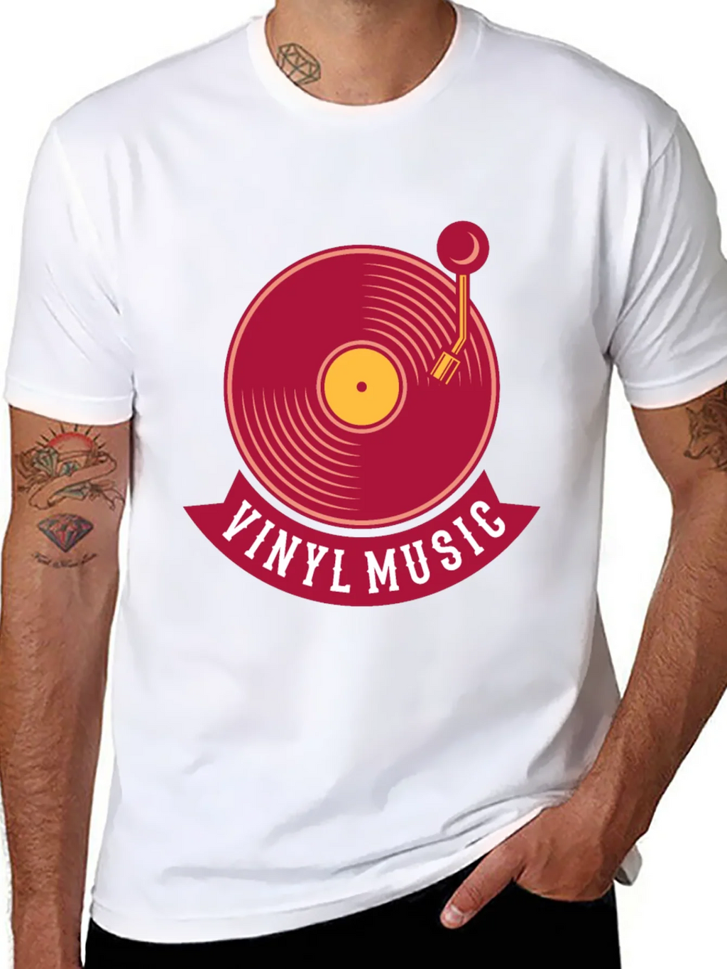 Vinyl Music Graphic T-Shirt