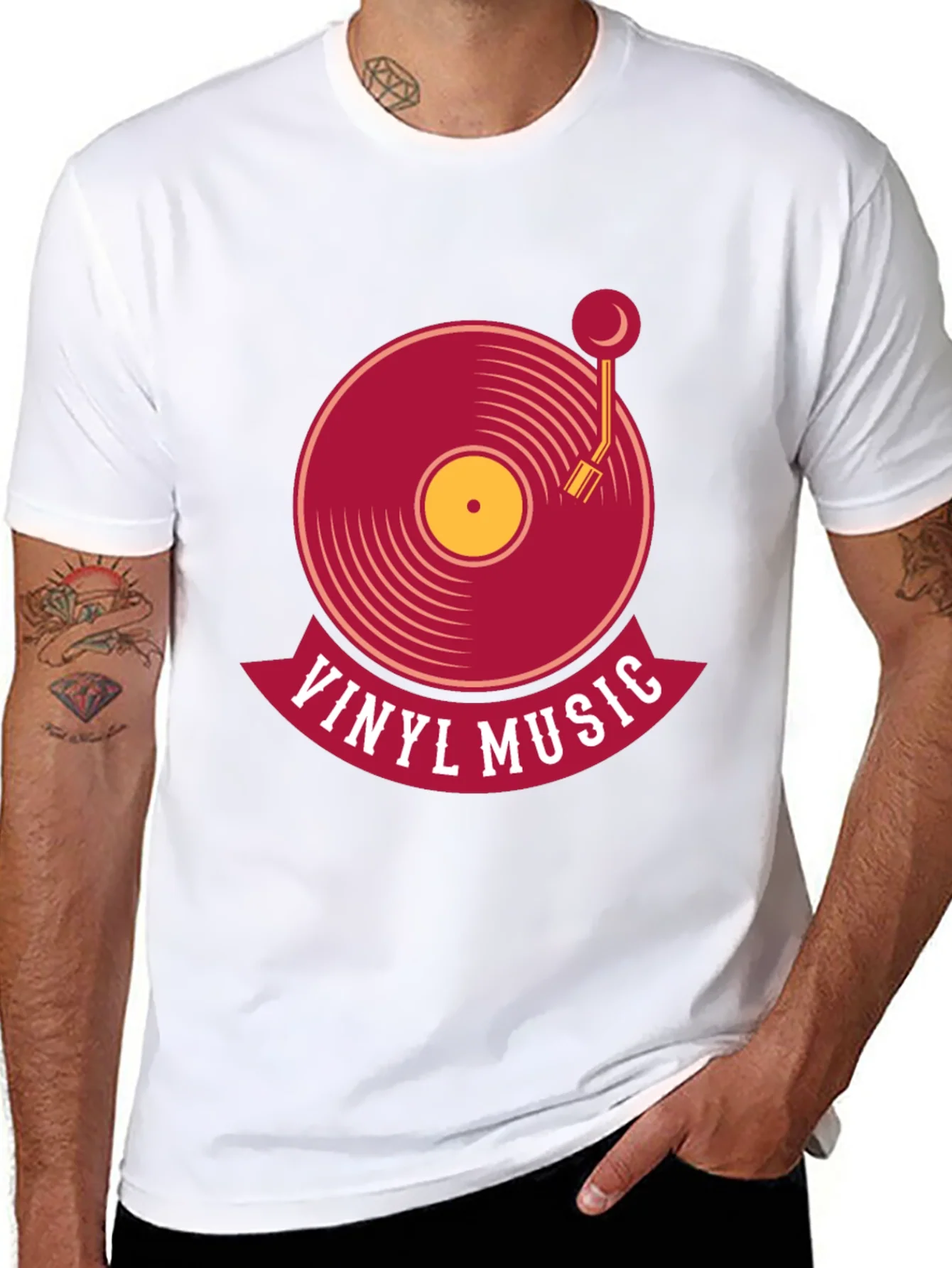 Vinyl Music Graphic T-Shirt