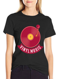 Vinyl Music Graphic T-Shirt