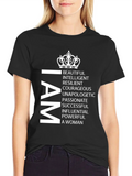 I AM Woman T-Shirt - Empowering Statement Tee