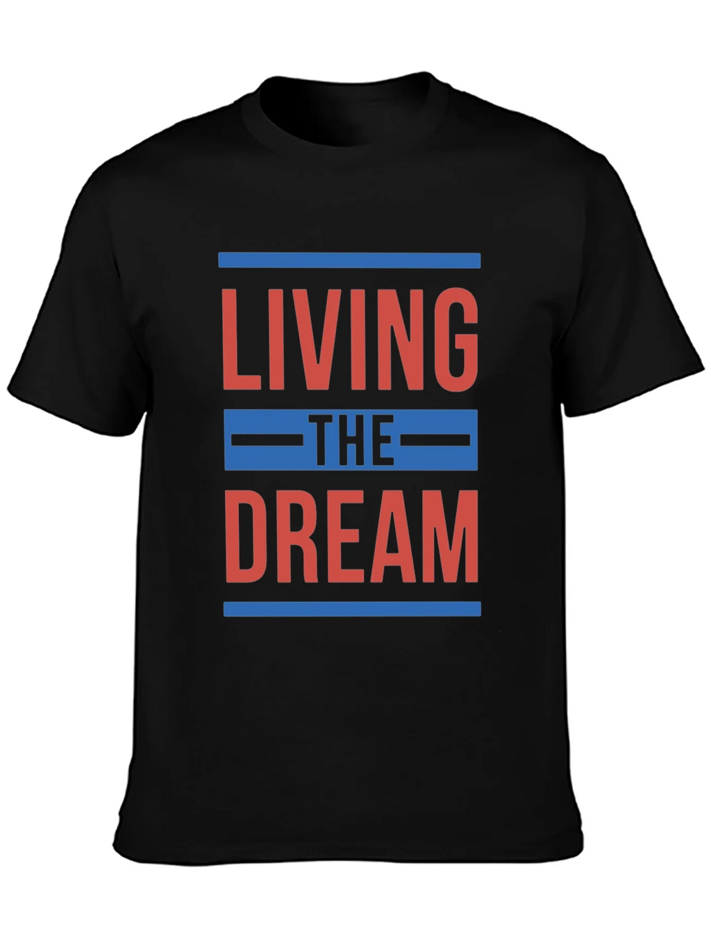 Living the Dream Graphic T-Shirt - Black