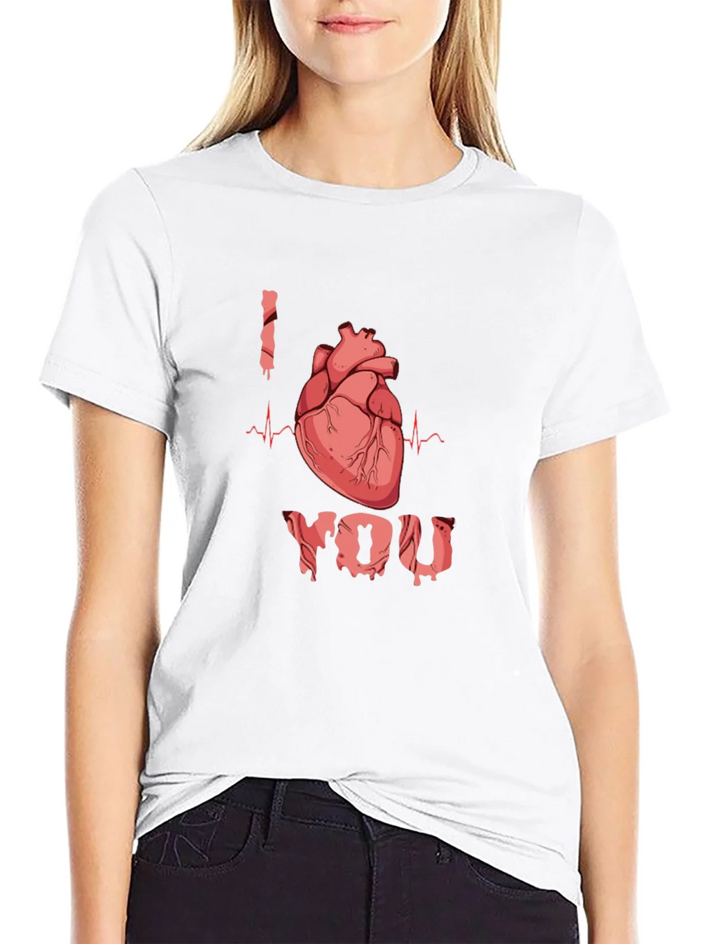 I Heart You T-Shirt - Anatomical Heart Design