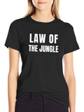 Law of the Jungle T-Shirt - Black Graphic Tee