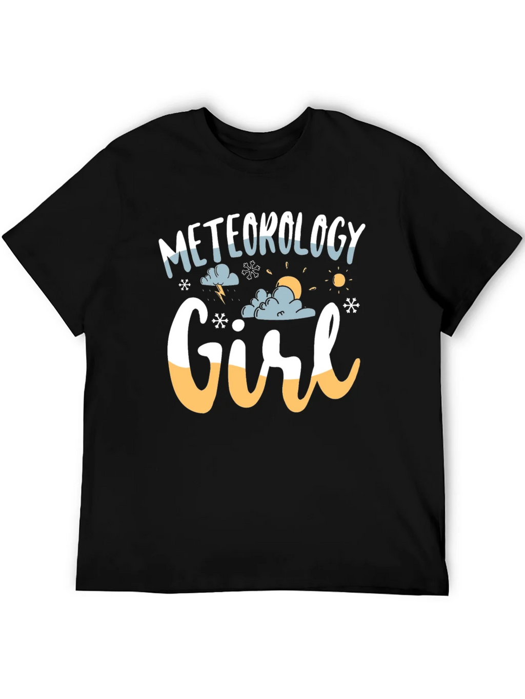 Meteorology Girl Black Graphic Tee
