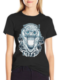 Steampunk Skull T-Shirt - Edgy Graphic Tee