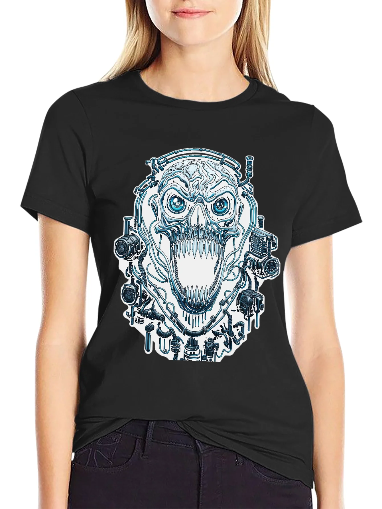 Steampunk Skull T-Shirt - Edgy Graphic Tee