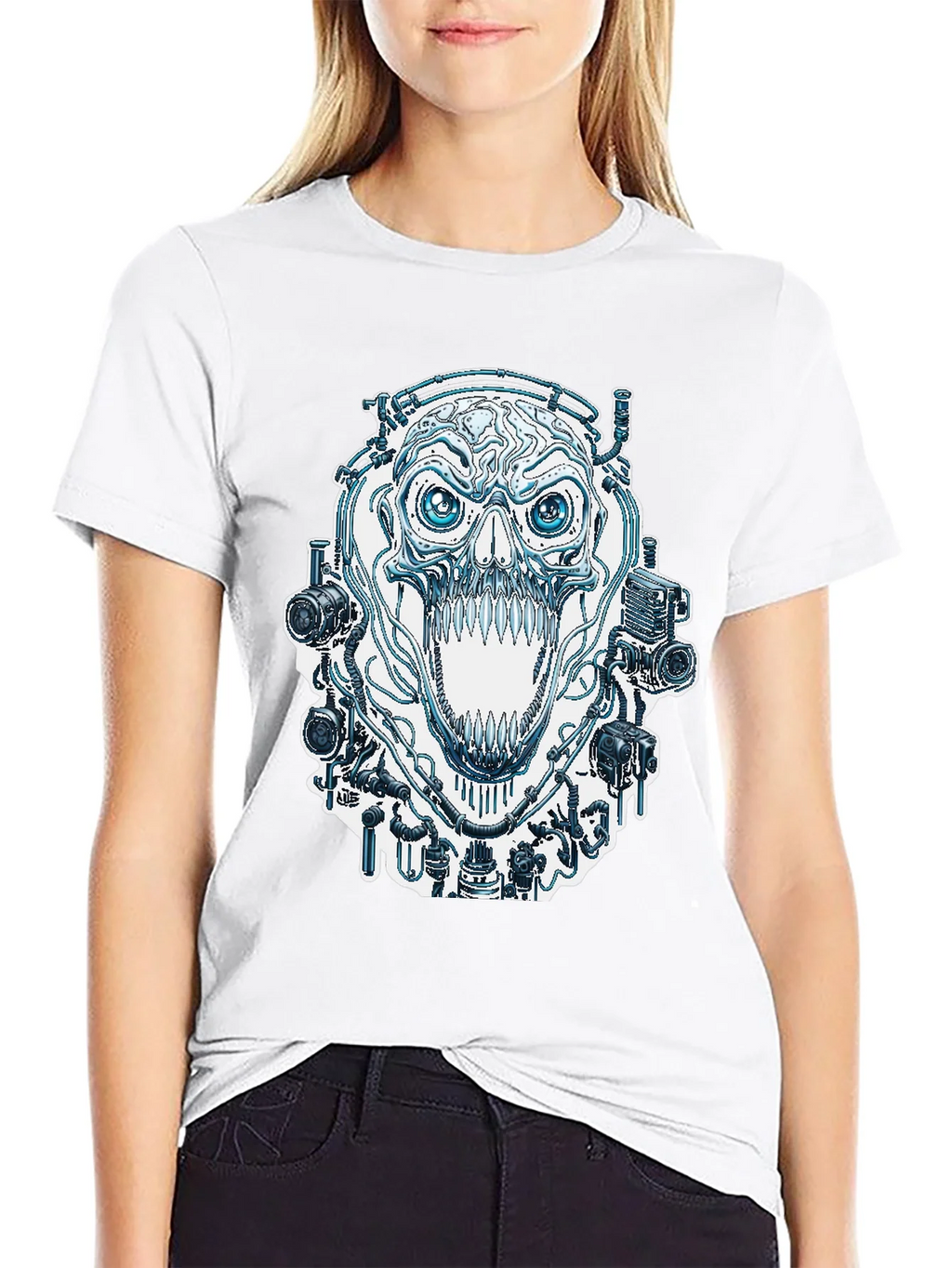 Steampunk Skull T-Shirt - Edgy Graphic Tee
