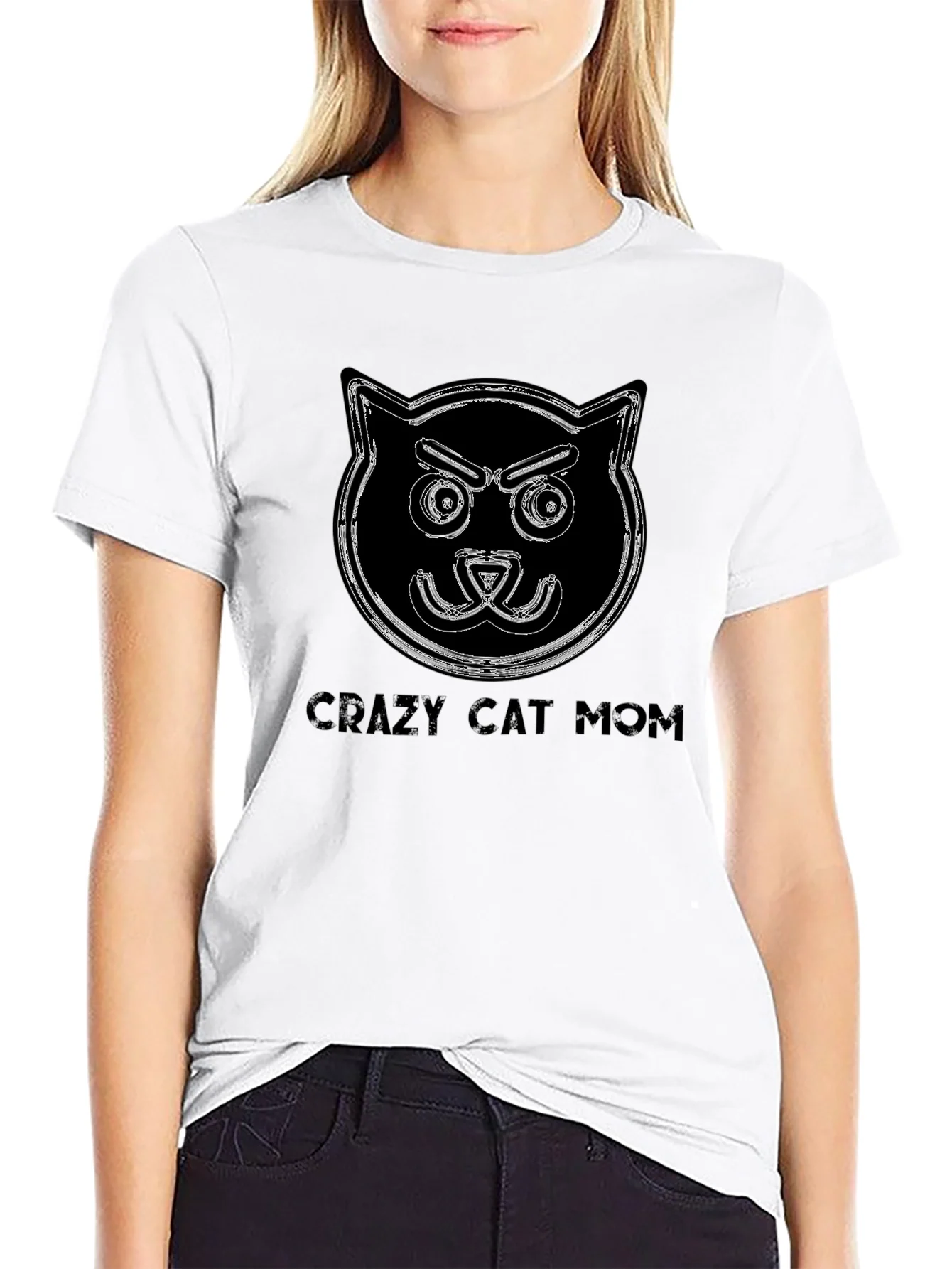 Crazy Cat Mom T-Shirt - Funny Cat Lover Tee