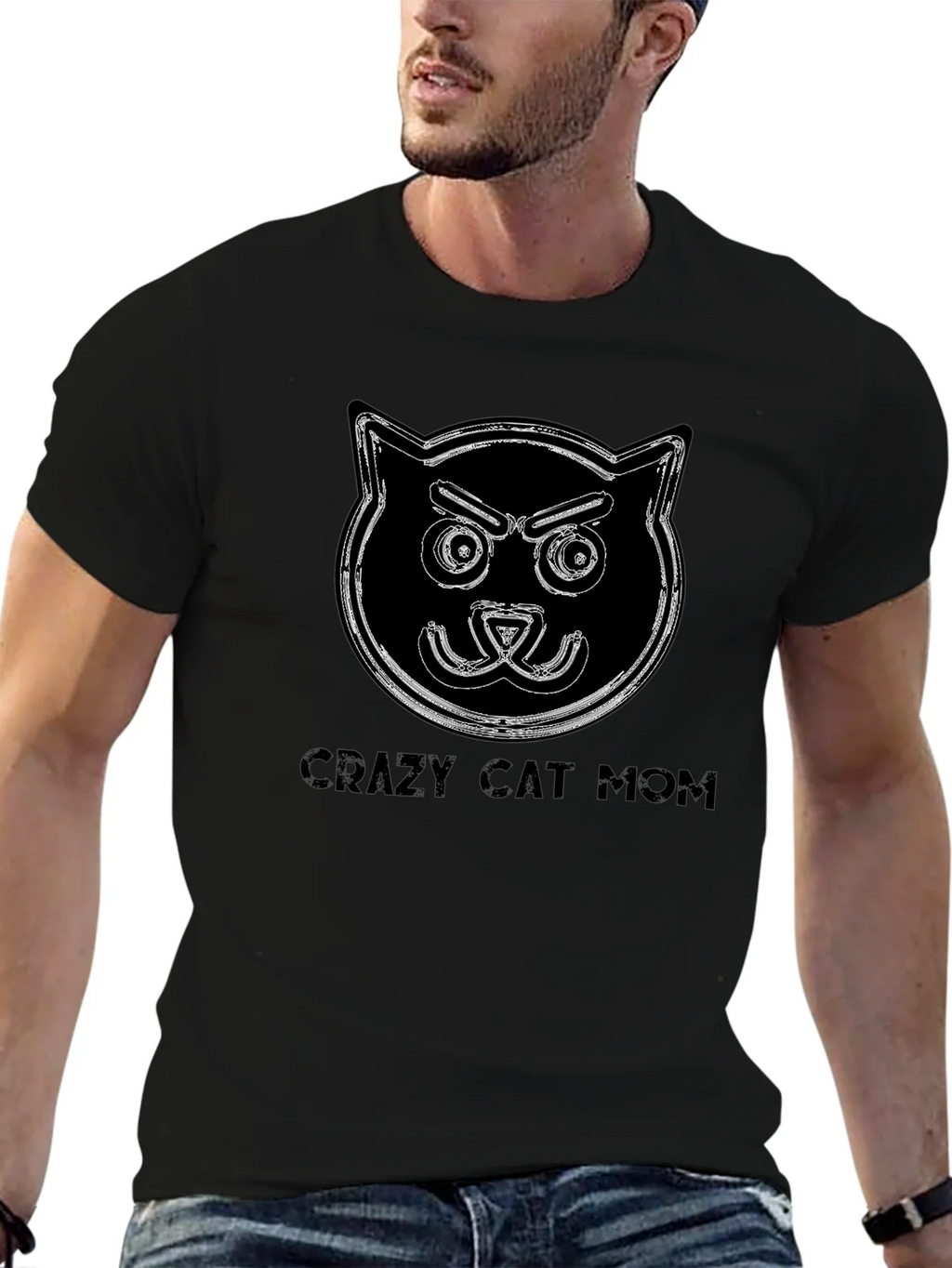 Crazy Cat Mom T-Shirt - Funny Cat Lover Tee