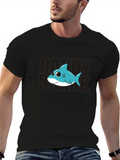 Daddy Shark Graphic Tee - Mens Black T-Shirt