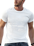 Cartoon Bird T-Shirt - Black Cotton Tee