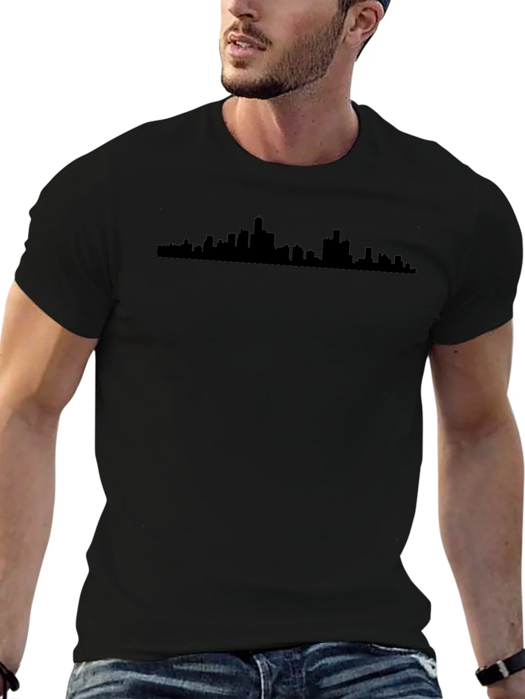 Cityscape Silhouette T-Shirt - Modern Urban Style