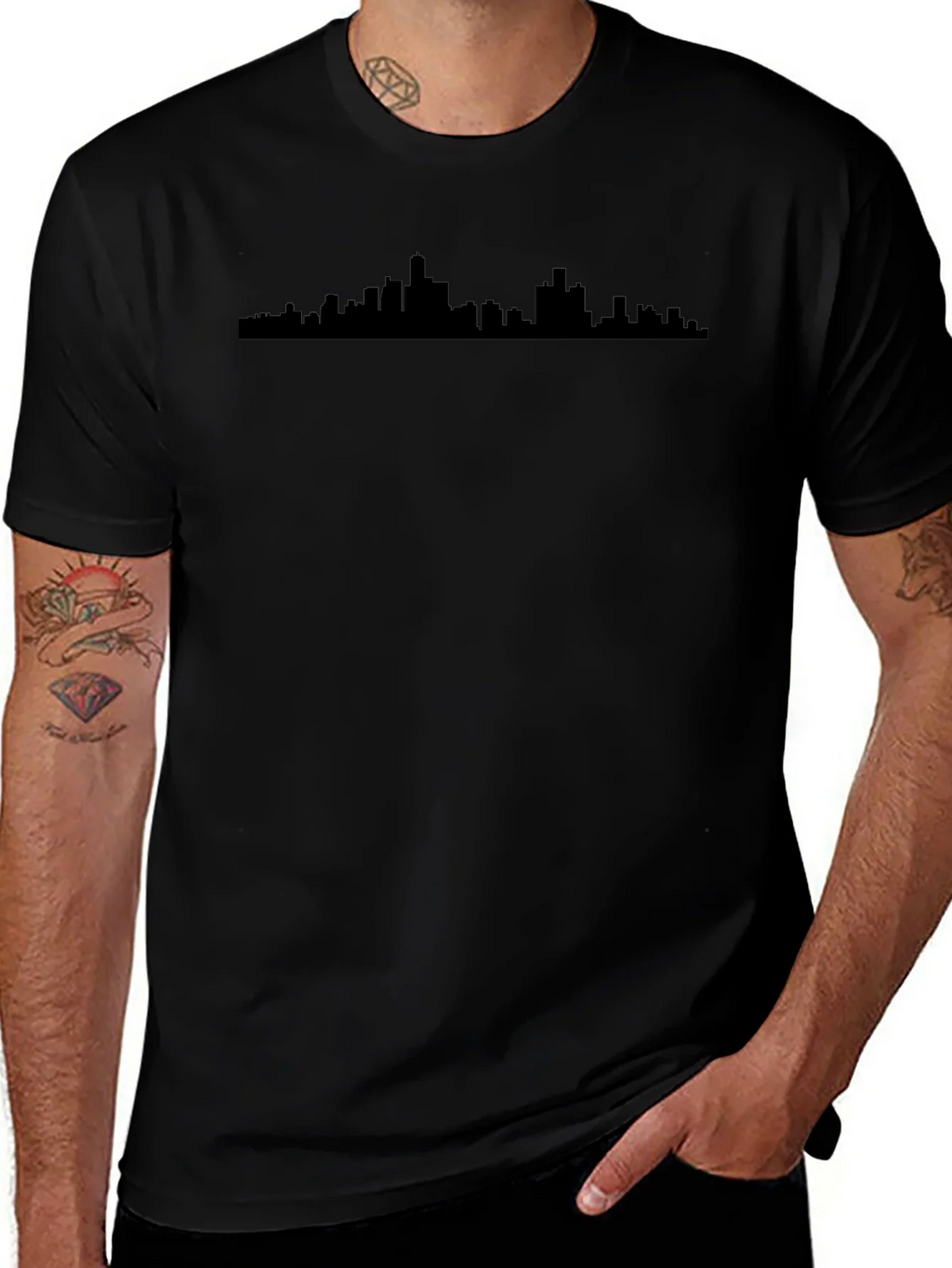 Cityscape Silhouette T-Shirt - Modern Urban Style