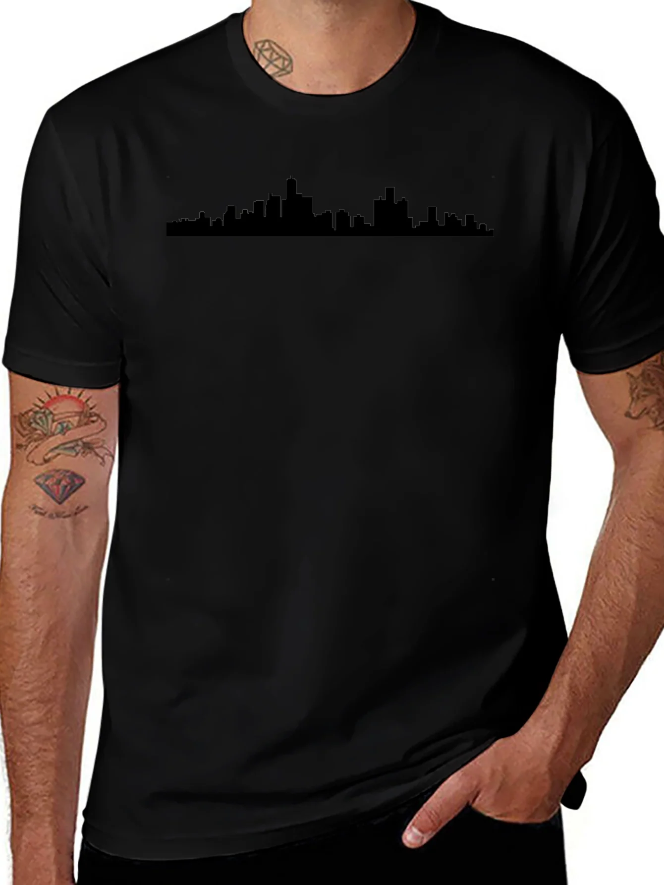 Cityscape Silhouette T-Shirt - Modern Urban Style
