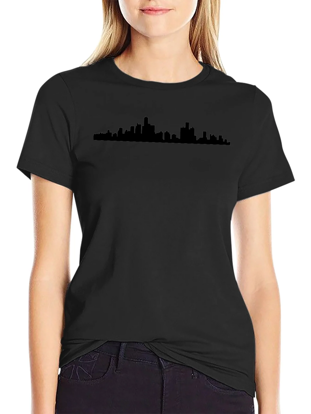 Cityscape Silhouette T-Shirt - Modern Urban Style